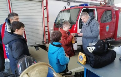 Дети посетили пожарную часть
